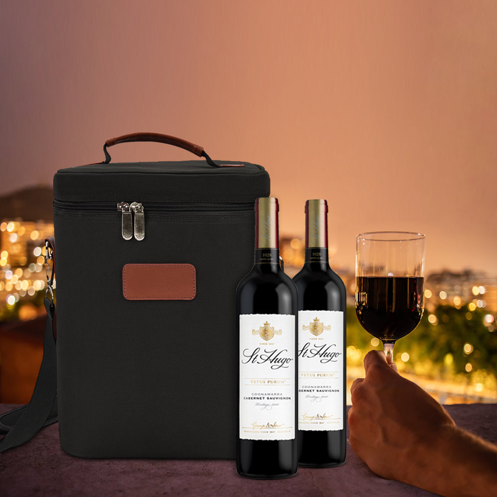 Lunch bag, red wine thermal bag, four - bottle wine cooler bag, outdoor picnic bag, picnic bag.