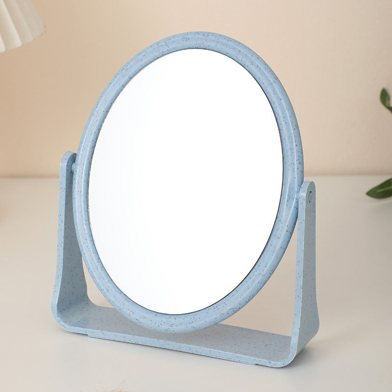 Wholesale double - sided table mirrors. Table - mounted and rotatable. Circular mirror surface. Portable dressing table mirrors, princess - style