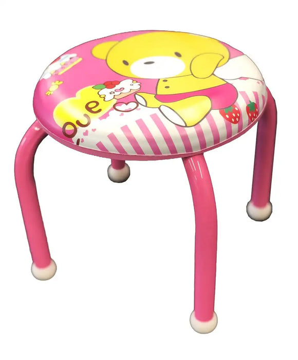Hot - selling small leather round stools with cute cartoon patterns. Children's squeaky chairs. New - style short stools that can make sounds. Children's soft PU small round stools for household and kindergarten use
