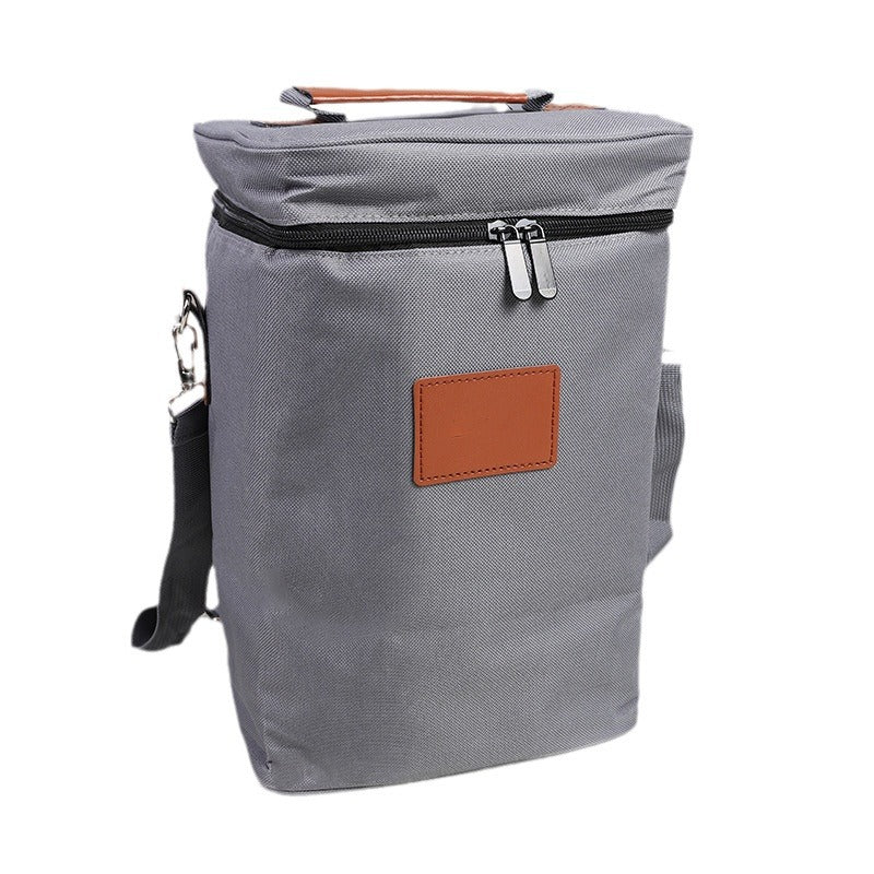 Lunch bag, red wine thermal bag, four - bottle wine cooler bag, outdoor picnic bag, picnic bag.