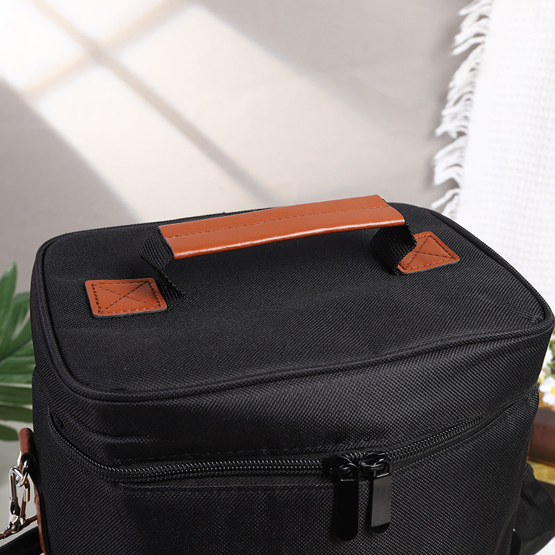 Lunch bag, red wine thermal bag, four - bottle wine cooler bag, outdoor picnic bag, picnic bag.