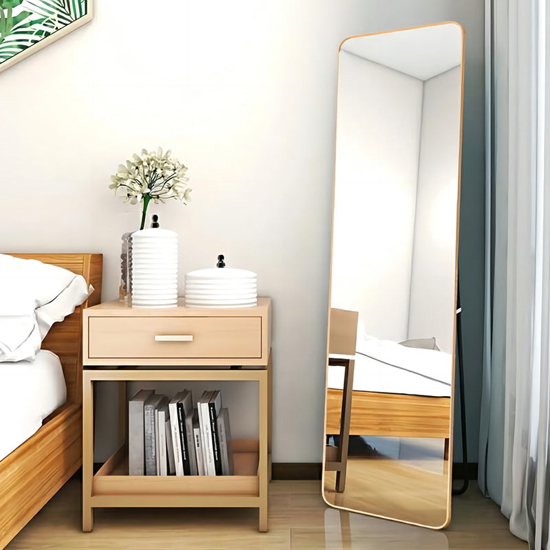 Simple full - length dressing mirrors with round corners for clothing stores and household use, floor - standing mirrors.