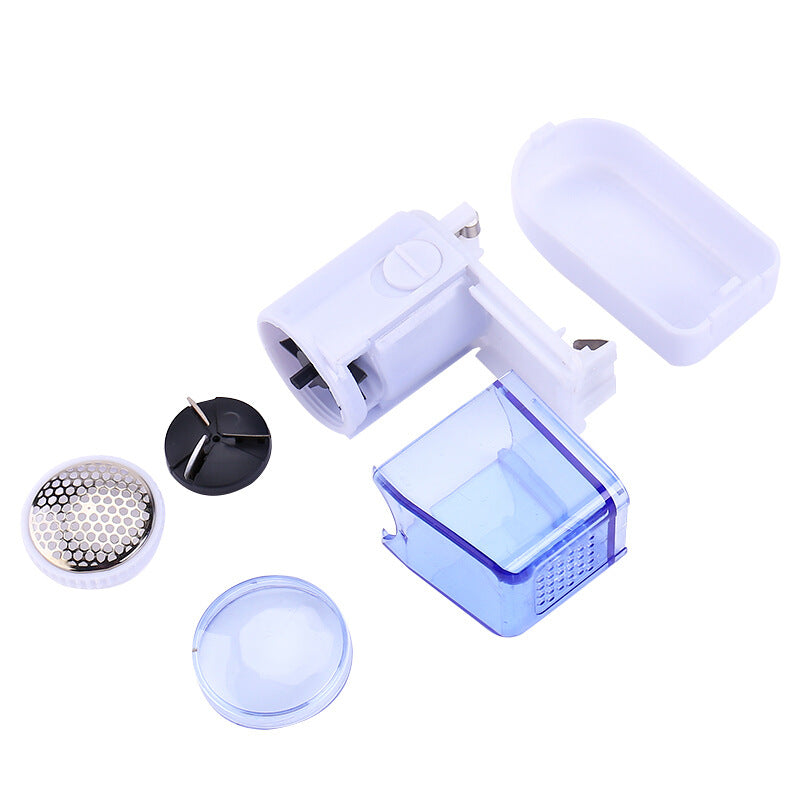Mini - sized battery - operated lint removers, clothes de - pilling devices, household hand - held hair - shaving machines for removing lint from plush clothes, portable de - hairing devices