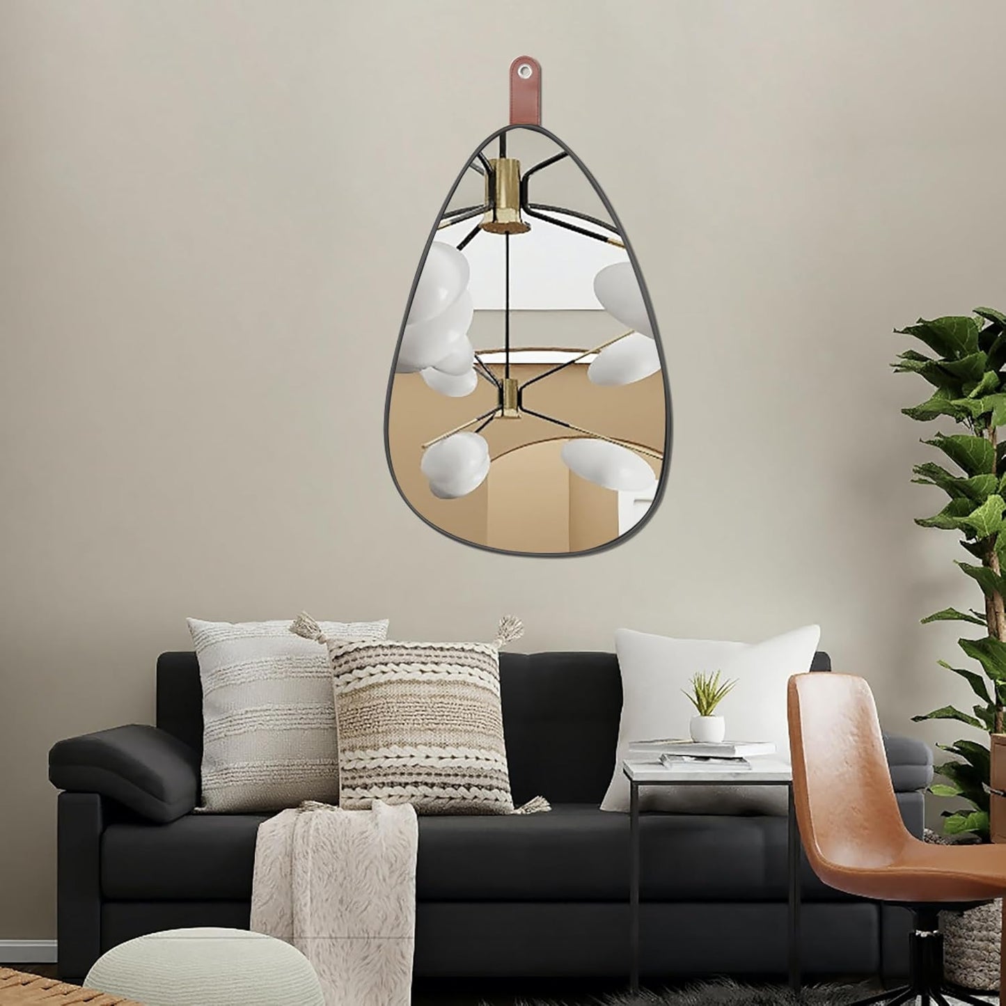 Wholesale Teardrop - shaped Hanging Mirrors, Add Elegant Elements to Decorations