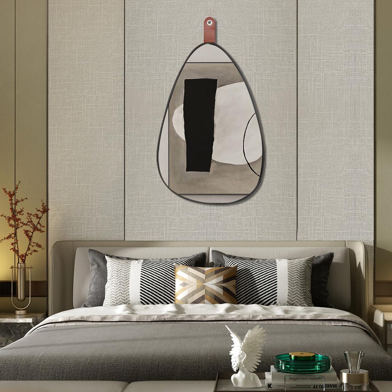 Wholesale Teardrop - shaped Hanging Mirrors, Add Elegant Elements to Decorations
