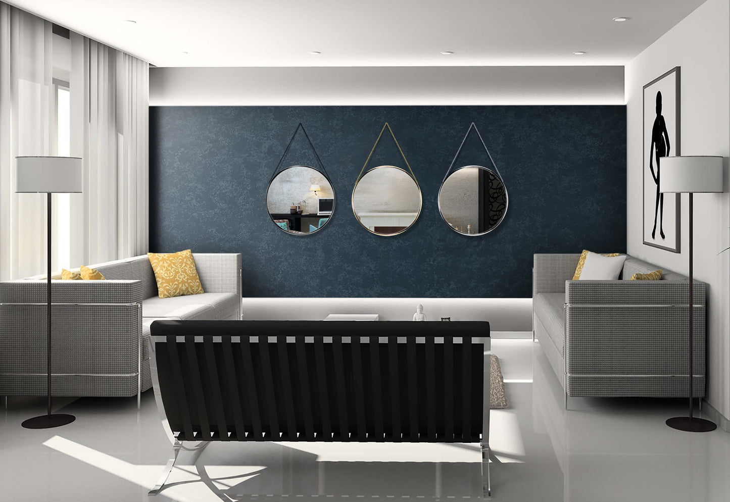 Wholesale Round Hanging Mirrors, Decorative Items Suitable for Multiple Scenarios