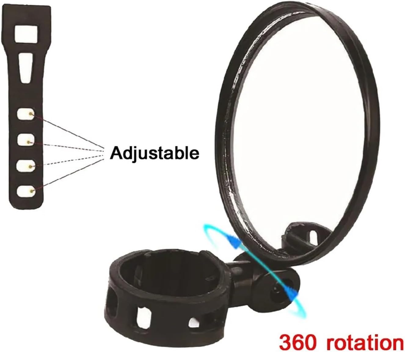 Bicycle rear - view mirrors, single - bike reflectors, mountain - bike rear - view mirrors, foldable auxiliary rear - view mirrors for electric bikes and motorcycles, cycling equipment