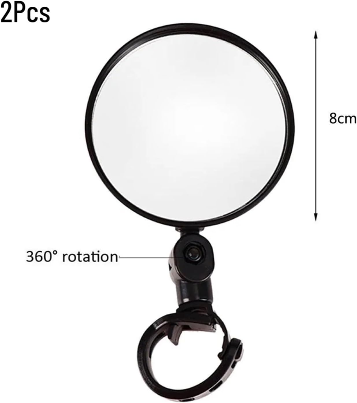 Bicycle rear - view mirrors, single - bike reflectors, mountain - bike rear - view mirrors, foldable auxiliary rear - view mirrors for electric bikes and motorcycles, cycling equipment