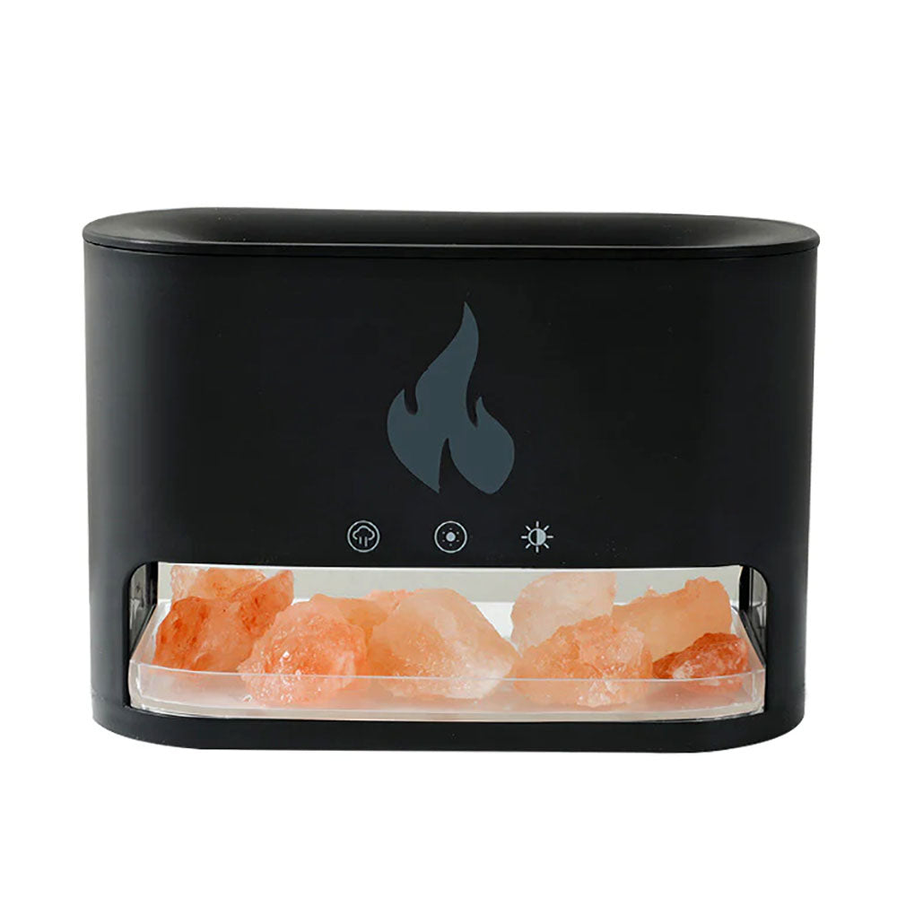 New style salt stone simulated flame aroma diffusersVolcano type aroma diffusers, lava type aroma diffusers. Large fog volume, small, USB powered, household air humidifiers. Essential oil diffusers
