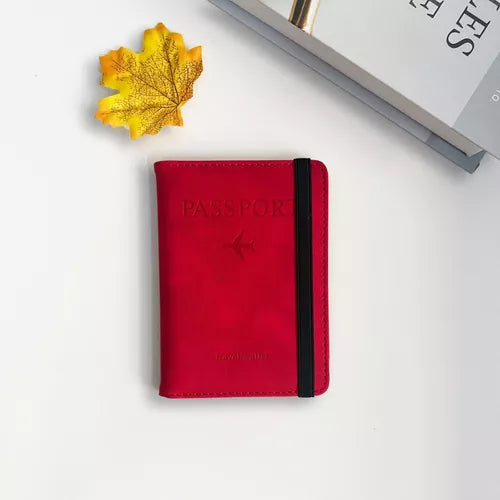 Spot RFID Passport Holder, Made of PU Leather, Multi - functional, with SIM Card Slot, Document Holder Cover, Passport Case for Wholesale