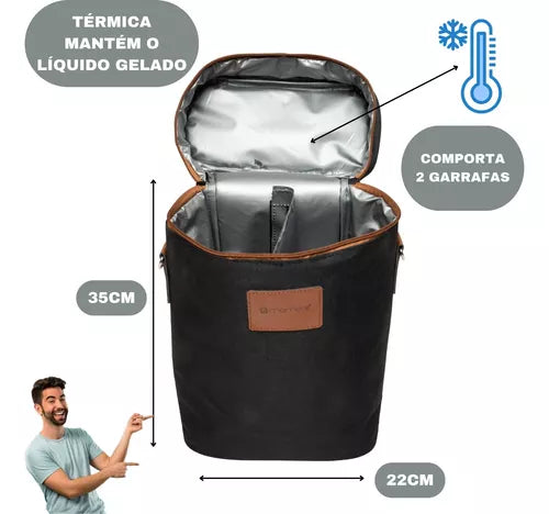 Lunch bag, red wine thermal bag, four - bottle wine cooler bag, outdoor picnic bag, picnic bag.