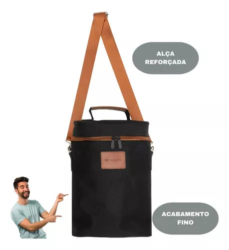 Lunch bag, red wine thermal bag, four - bottle wine cooler bag, outdoor picnic bag, picnic bag.