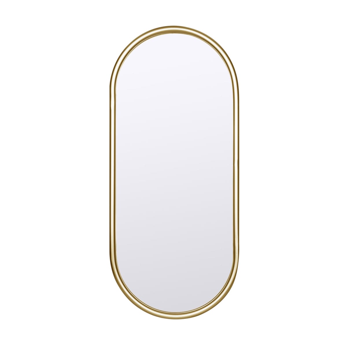 Stylish Oval Mirror Tray with Golden Frame - The Perfect Combination of Home Decoration and Practical Function