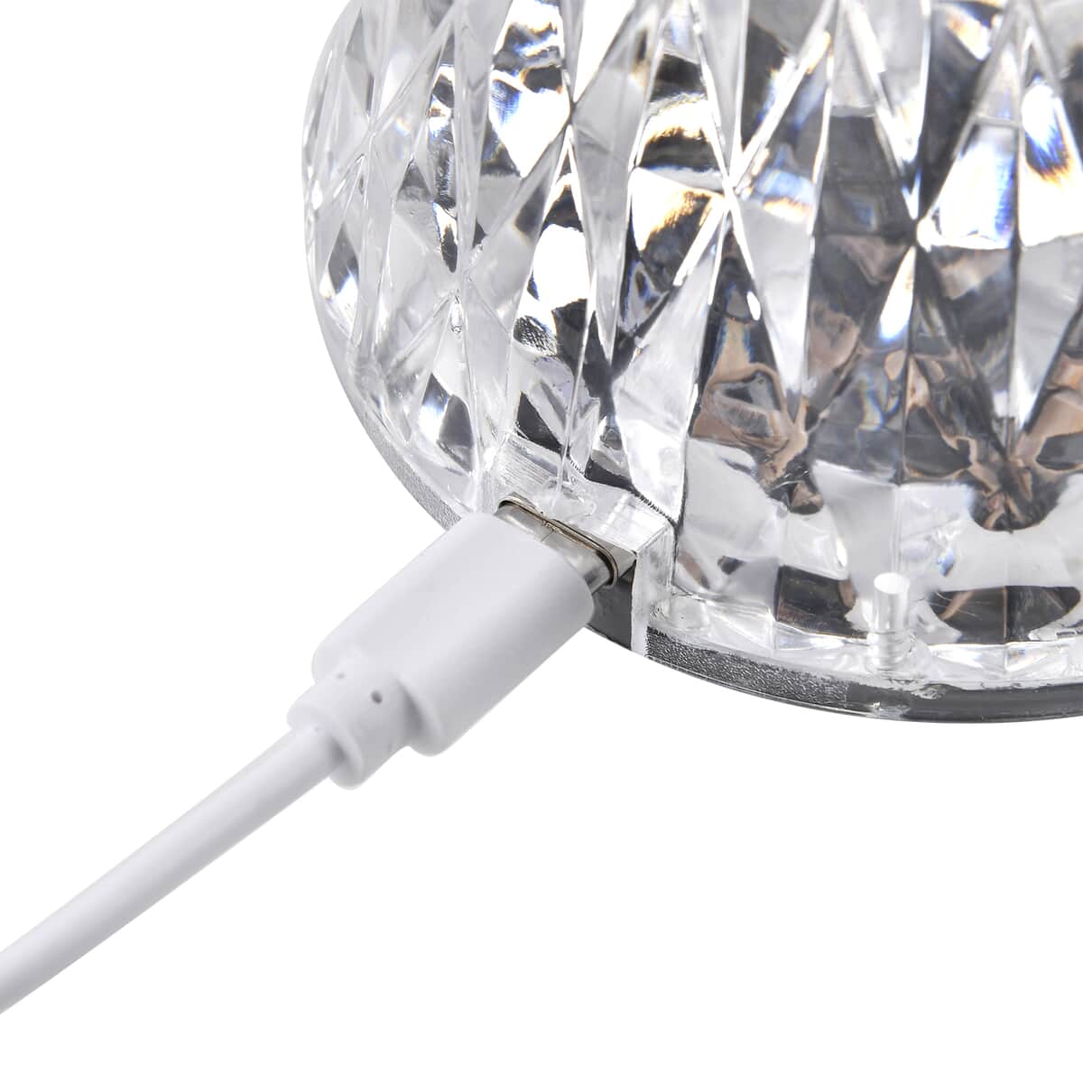 Multifunctional LED Table Lamp USB Charging Port 16-level Dimming Crystal Table Lamp Bedroom Diamond Table Lamp Charging Led Night Light