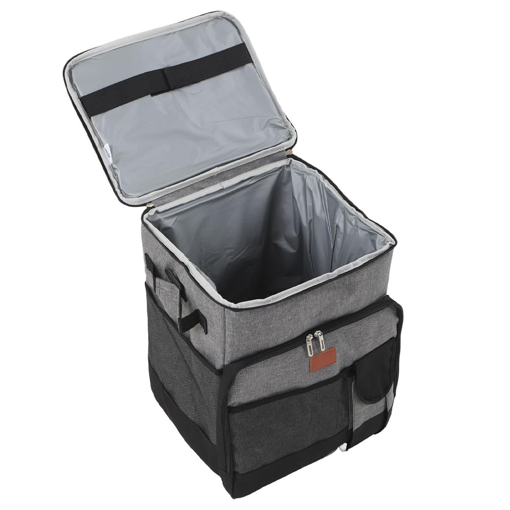 Portable Cooler Bag Camping Thermal Insulation Storage Organizer Waterproof & Leakproof Keep Hot & Cold 35L Large ty with Pull Rod for Outdoor Travel Camping Picnic Hiking Fishing Beach