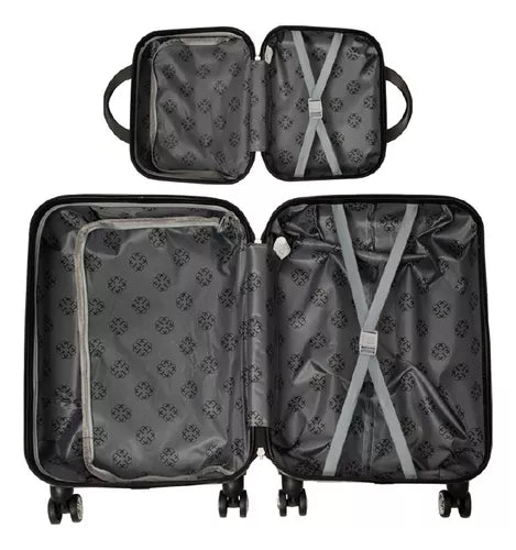 Factory - direct - sale three - piece luggage set: 14 - inch + 20 - inch + carry - on luggage, trolley suitcase set, customizable with corporate logo printing, ideal as gift boxes