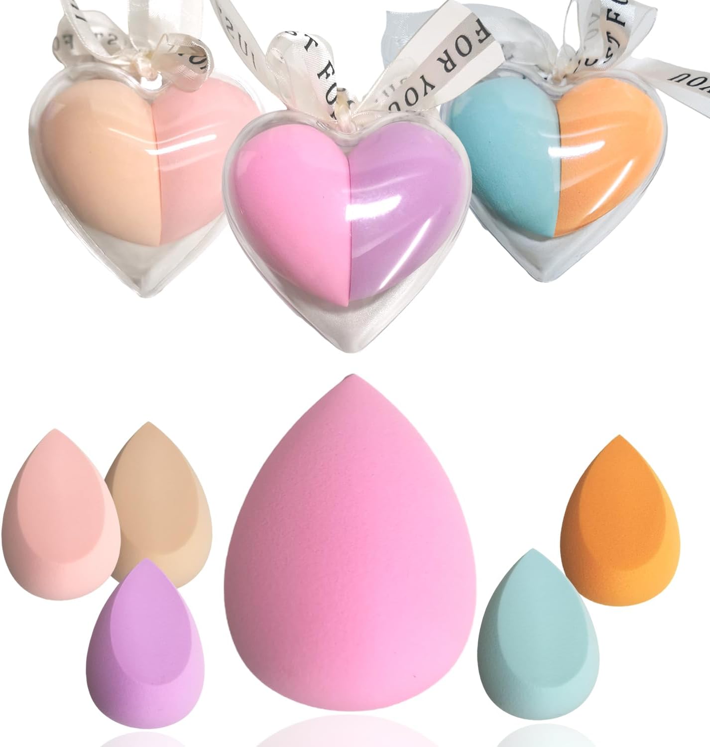 Makeup Blender Sponge Beauty Blender Makeup Sponges for Foundation Blending Liquid Creams Powders Multi-colored Beauty Blender Sponge