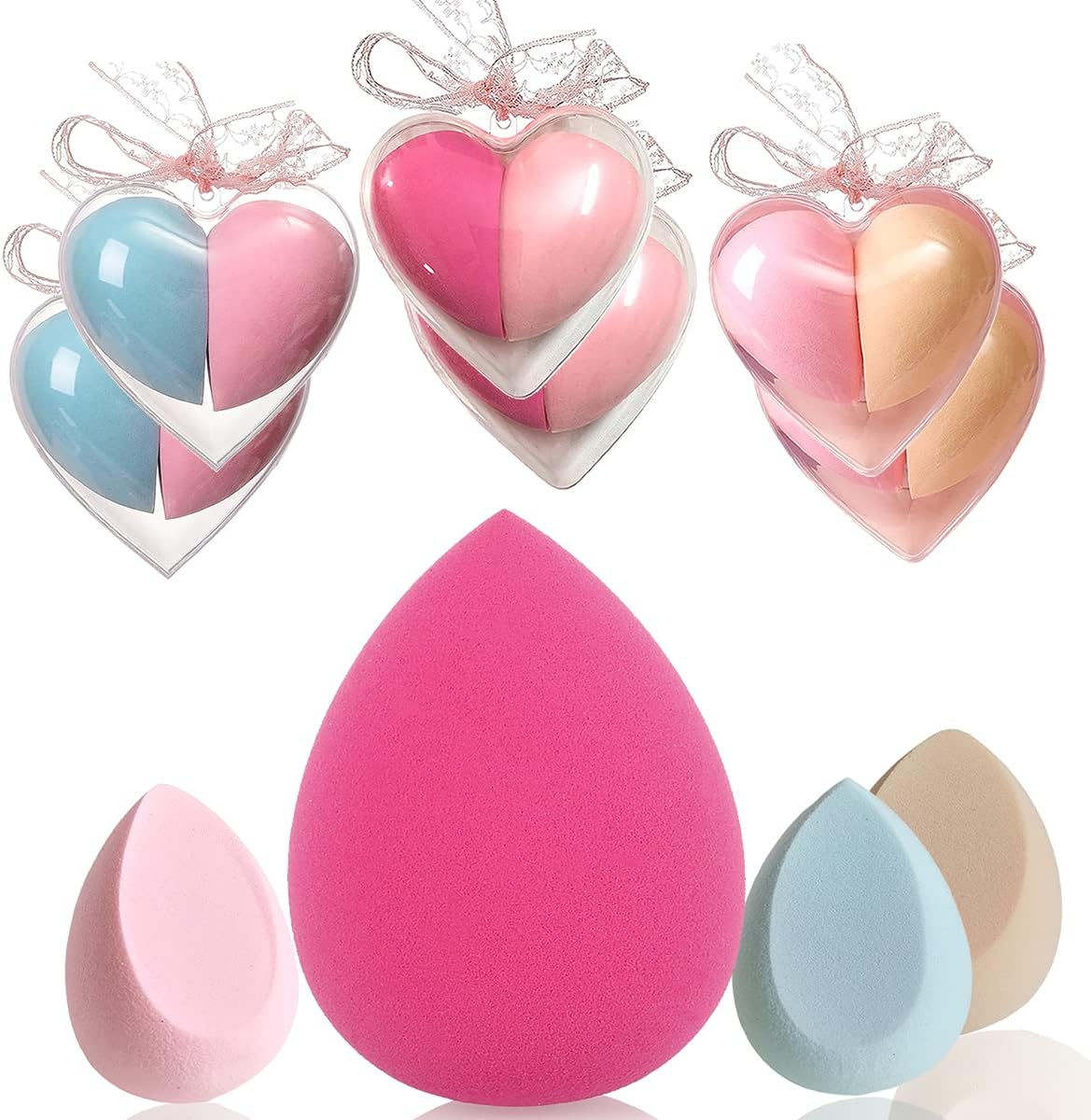 Makeup Blender Sponge Beauty Blender Makeup Sponges for Foundation Blending Liquid Creams Powders Multi-colored Beauty Blender Sponge