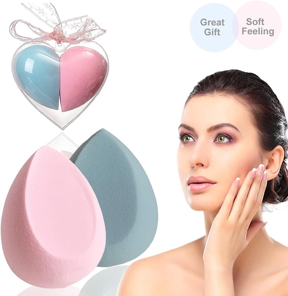 Makeup Blender Sponge Beauty Blender Makeup Sponges for Foundation Blending Liquid Creams Powders Multi-colored Beauty Blender Sponge