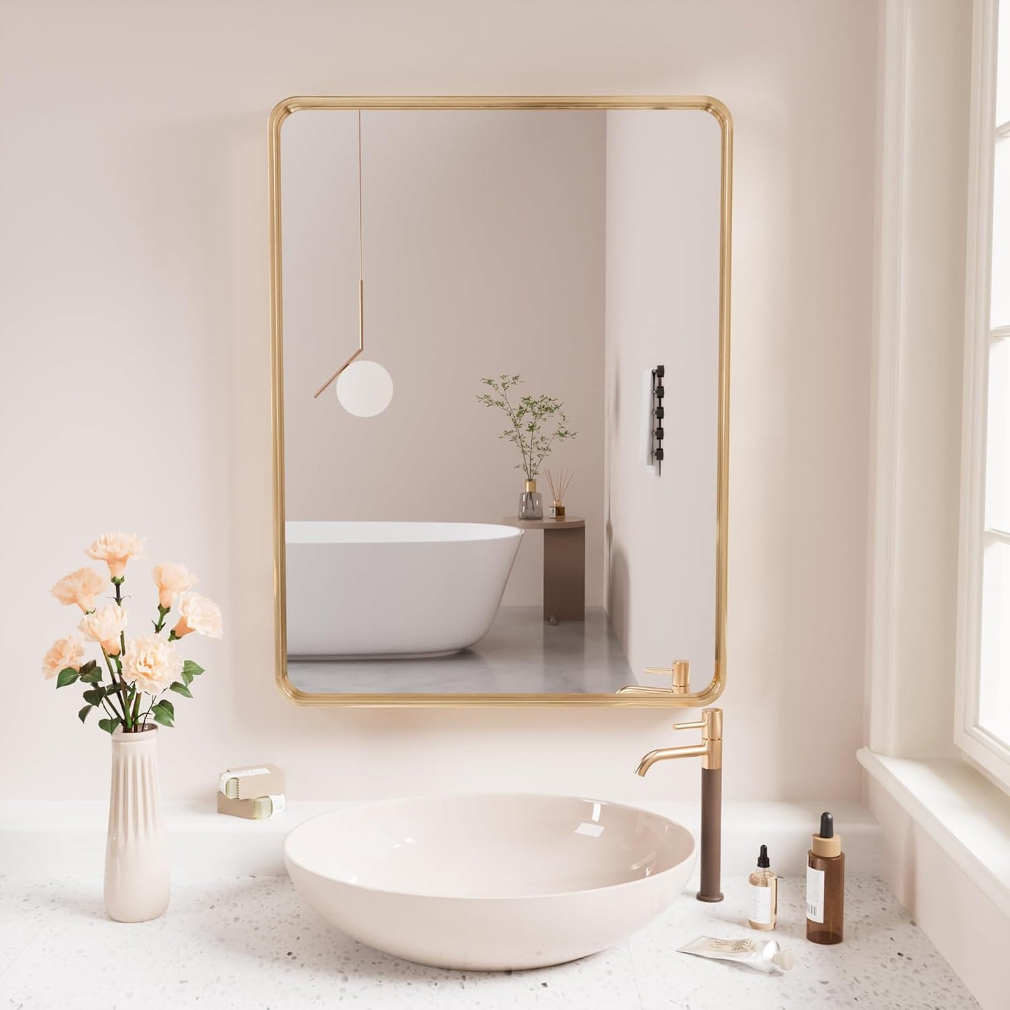 Bathroom mirrors, mirrors for washstands, restroom mirrors, wall - mounted mirrors for toilets and washrooms, makeup mirrors for dressing tables.