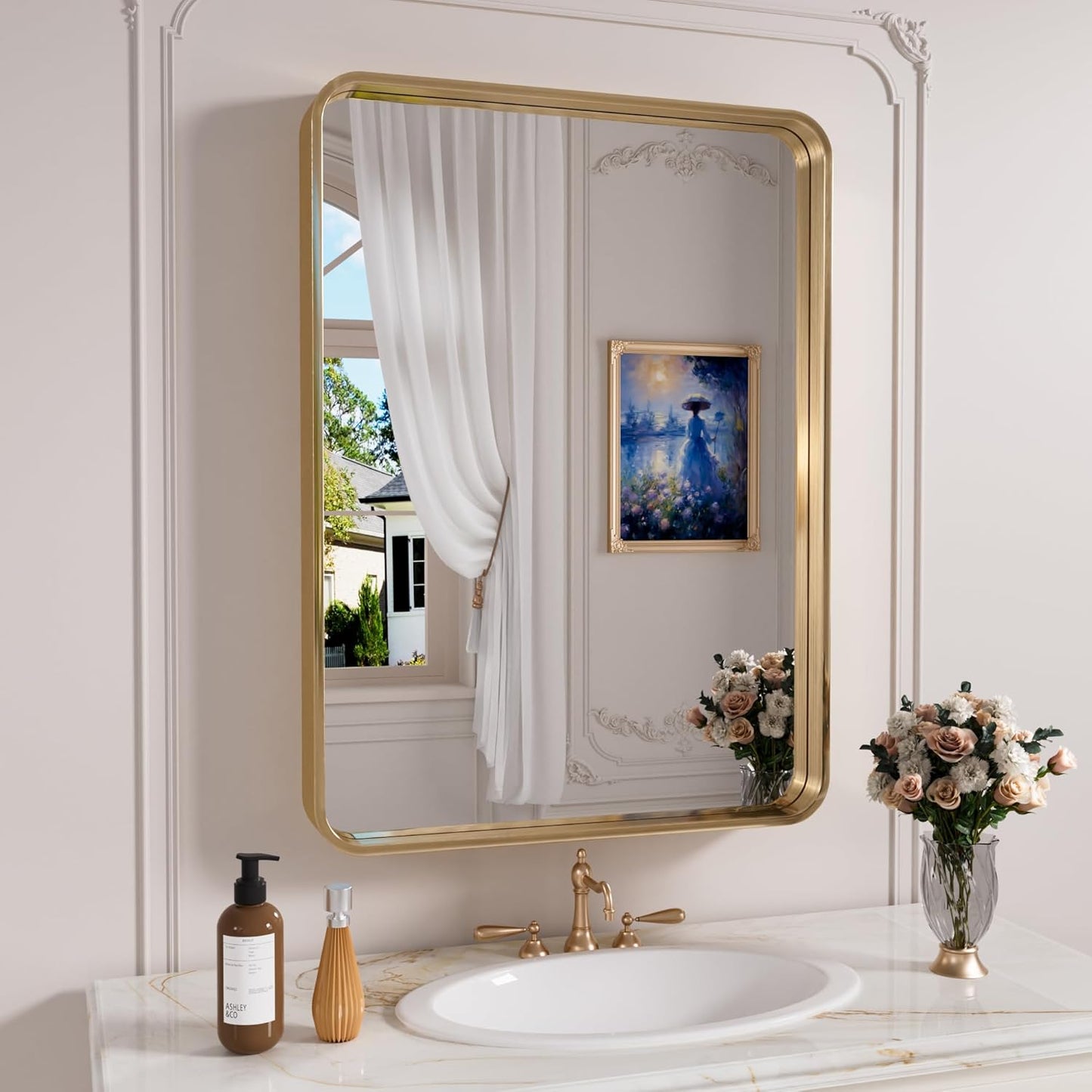 Bathroom mirrors, mirrors for washstands, restroom mirrors, wall - mounted mirrors for toilets and washrooms, makeup mirrors for dressing tables.