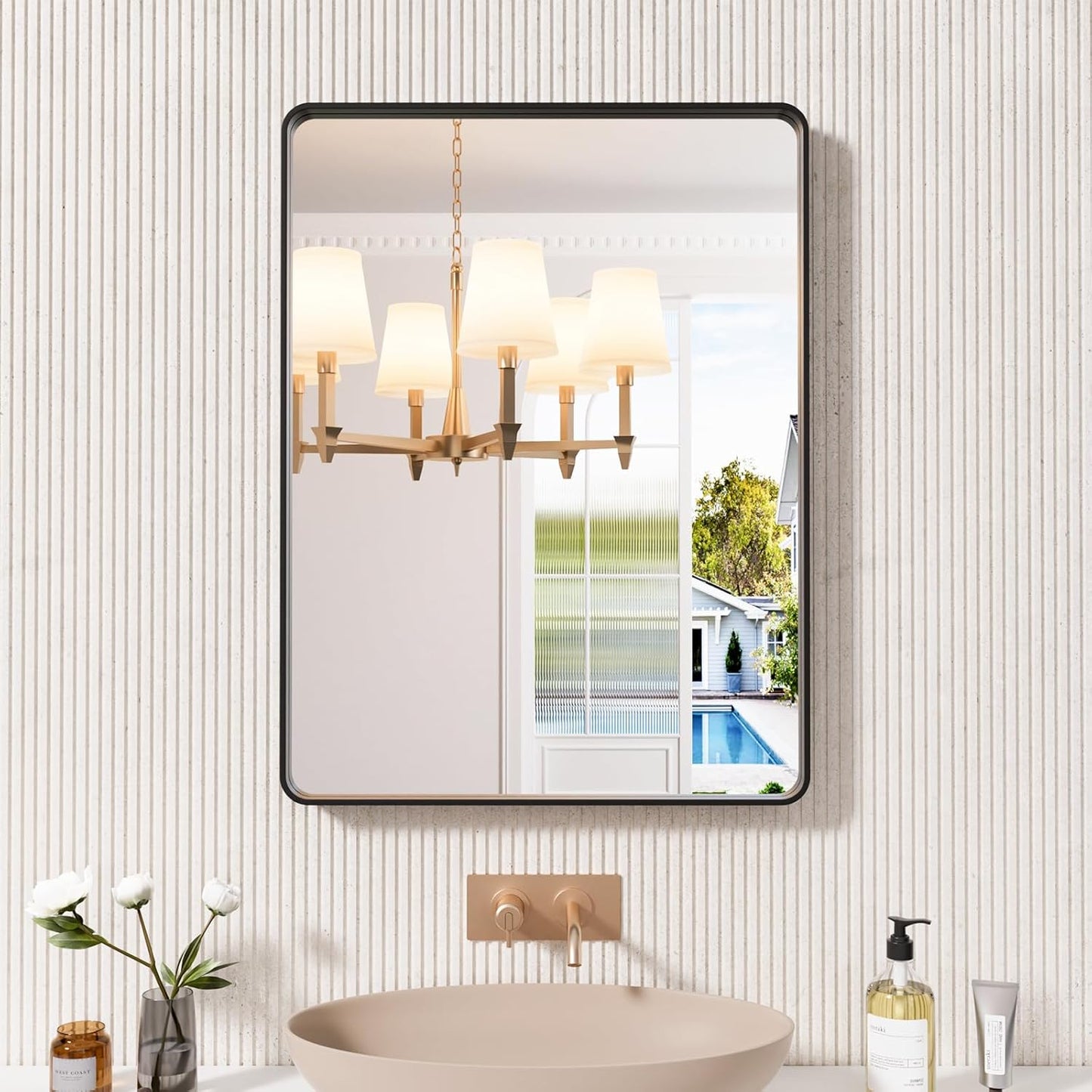 Bathroom mirrors, mirrors for washstands, restroom mirrors, wall - mounted mirrors for toilets and washrooms, makeup mirrors for dressing tables.
