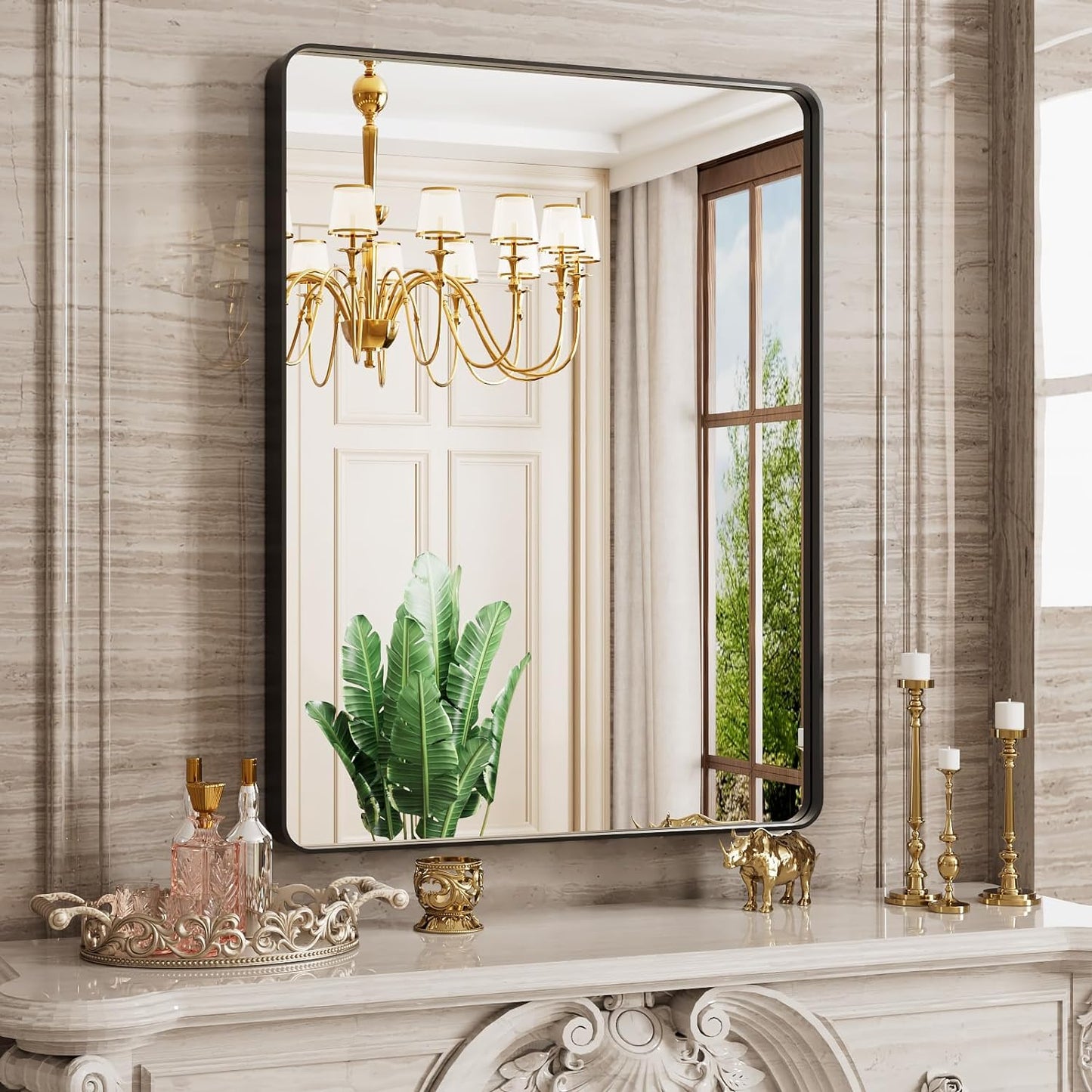 Bathroom mirrors, mirrors for washstands, restroom mirrors, wall - mounted mirrors for toilets and washrooms, makeup mirrors for dressing tables.