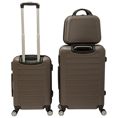 Factory - direct - sale three - piece luggage set: 14 - inch + 20 - inch + carry - on luggage, trolley suitcase set, customizable with corporate logo printing, ideal as gift boxes