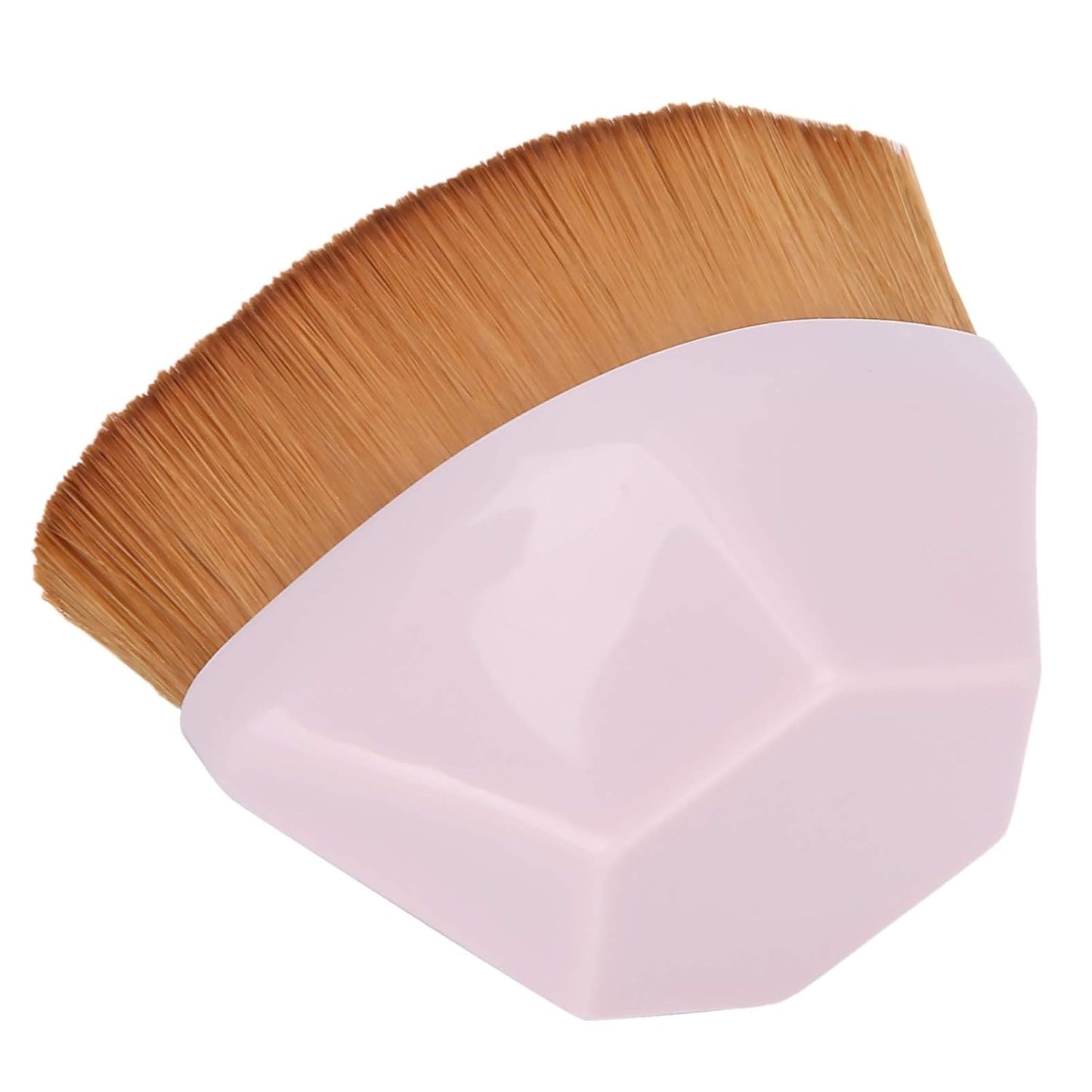 Hexagon Foundation Makeup Brush, High Density Flat Top Foundation Brush with Protective Case for Blending Liquid, Cream or Flawless Powder Cosmetics