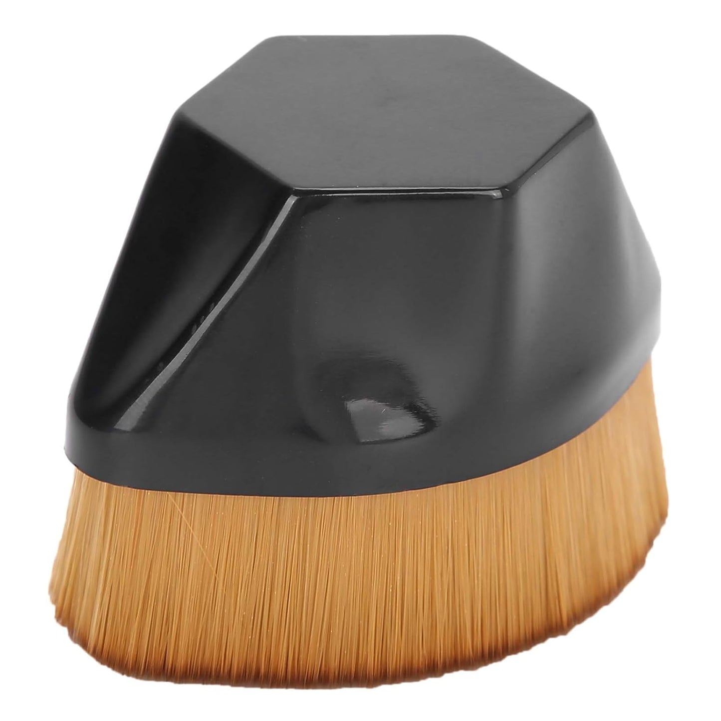 Hexagon Foundation Makeup Brush, High Density Flat Top Foundation Brush with Protective Case for Blending Liquid, Cream or Flawless Powder Cosmetics