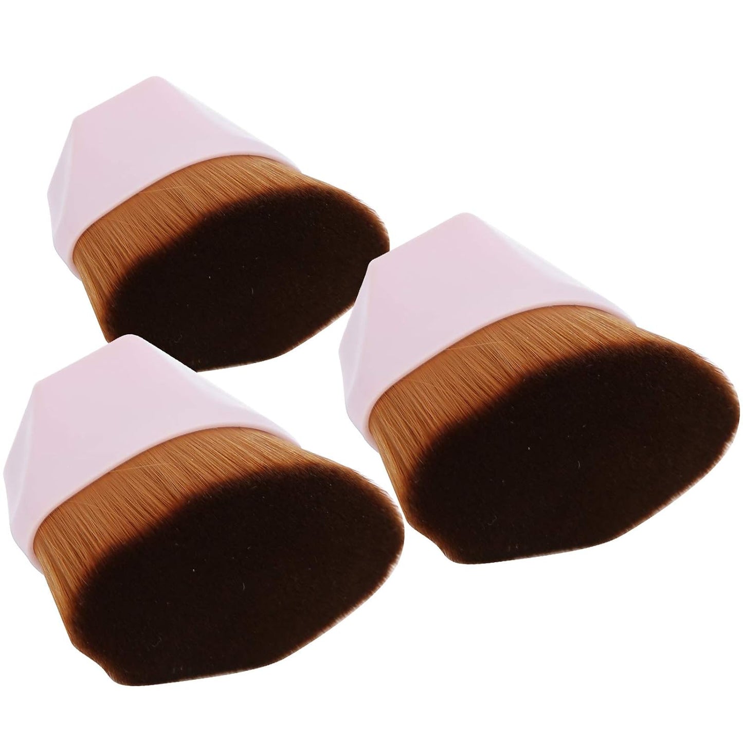Hexagon Foundation Makeup Brush, High Density Flat Top Foundation Brush with Protective Case for Blending Liquid, Cream or Flawless Powder Cosmetics
